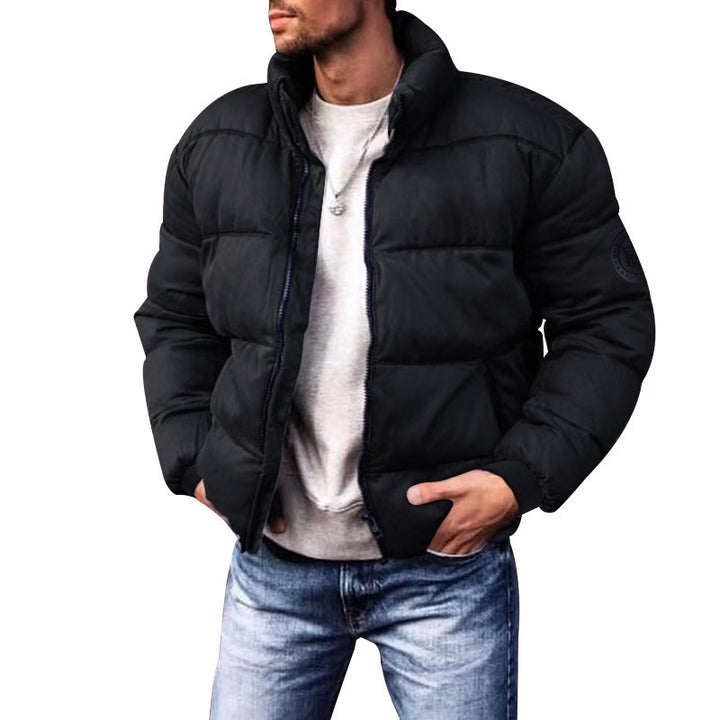 2023 Cross-border Men&#039;s Winter Cotton-padded Clothes, Winter Coats, Stand-up Collar Casual Cotton Clothes, Thickened Men&#039;s Cotton-padded Jackets Foreign Trade