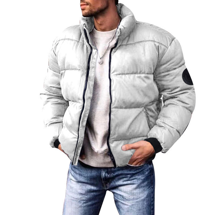 2023 Cross-border Men&#039;s Winter Cotton-padded Clothes, Winter Coats, Stand-up Collar Casual Cotton Clothes, Thickened Men&#039;s Cotton-padded Jackets Foreign Trade