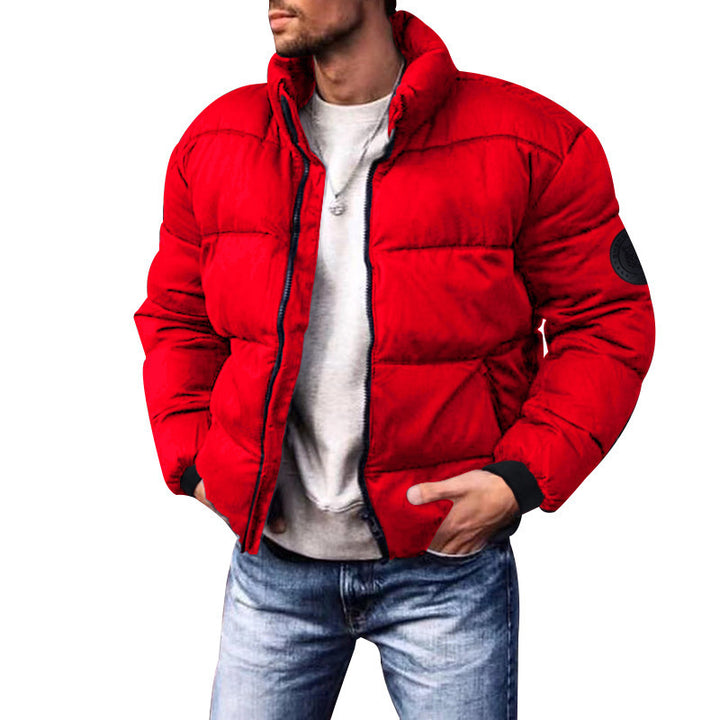 2023 Cross-border Men&#039;s Winter Cotton-padded Clothes, Winter Coats, Stand-up Collar Casual Cotton Clothes, Thickened Men&#039;s Cotton-padded Jackets Foreign Trade